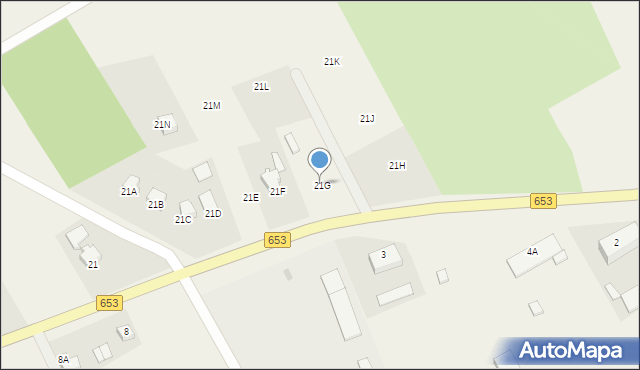 Przebród, Przebród, 21G, mapa Przebród
