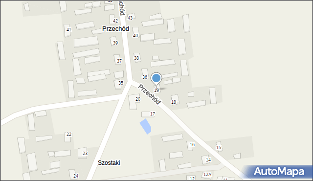 Przechód, Przechód, 19, mapa Przechód