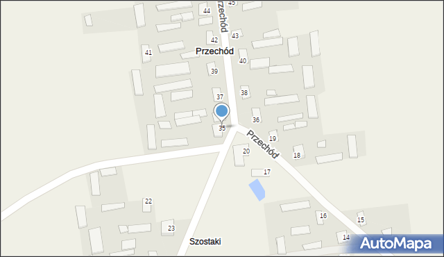 Przechód, Przechód, 35, mapa Przechód