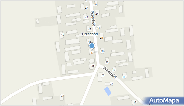 Przechód, Przechód, 37, mapa Przechód