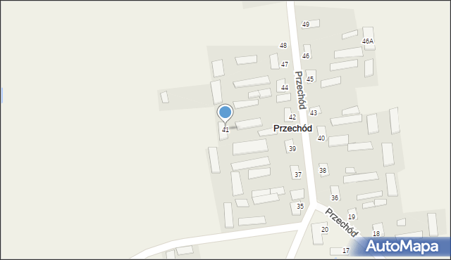 Przechód, Przechód, 41, mapa Przechód