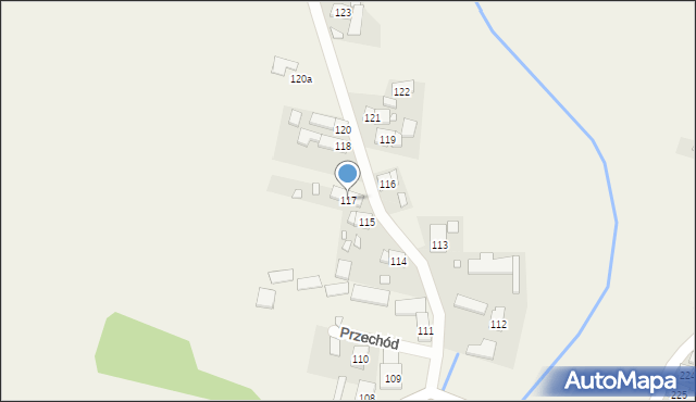 Przechód, Przechód, 117, mapa Przechód