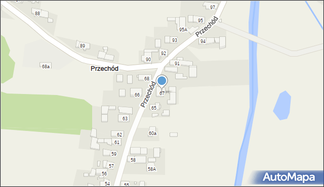 Przechód, Przechód, 67, mapa Przechód