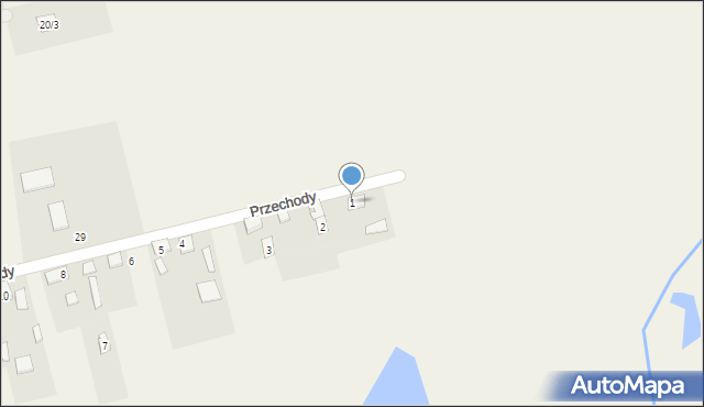 Przechody, Przechody, 1, mapa Przechody