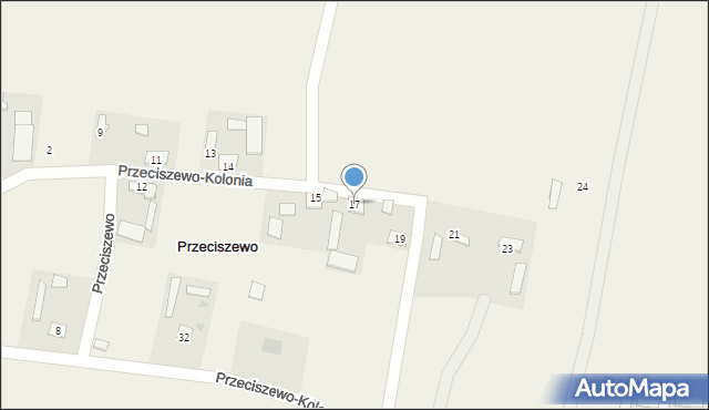 Przeciszewo, Przeciszewo, 17, mapa Przeciszewo