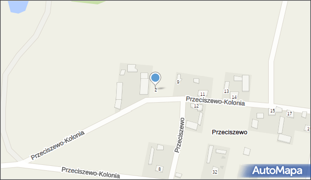 Przeciszewo, Przeciszewo, 2, mapa Przeciszewo