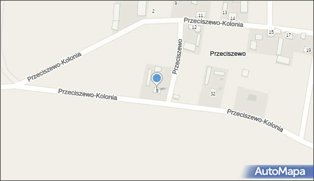 Przeciszewo, Przeciszewo, 8, mapa Przeciszewo