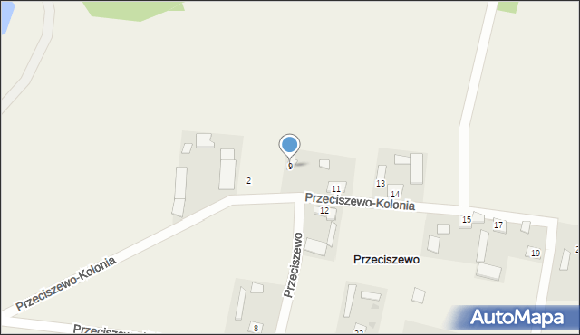 Przeciszewo, Przeciszewo, 9, mapa Przeciszewo