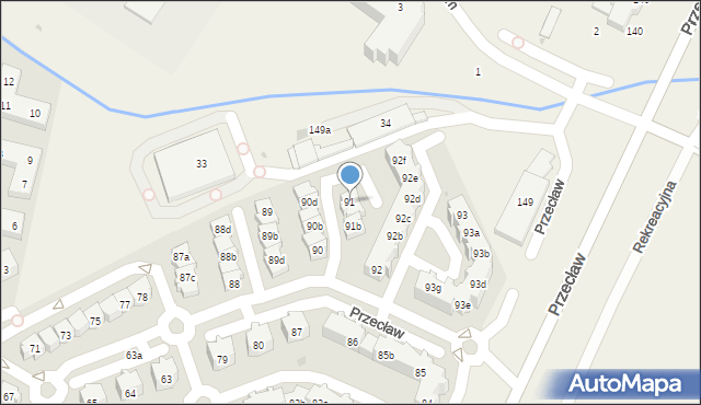 Przecław, Przecław, 91, mapa Przecław