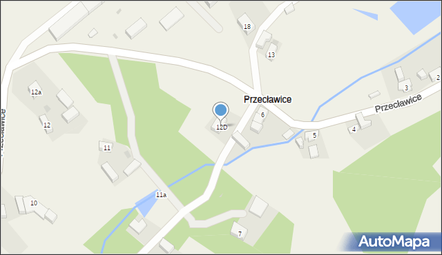 Przecławice, Przecławice, 12D, mapa Przecławice