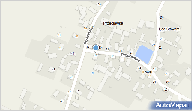 Przecławka, Przecławka, 10, mapa Przecławka