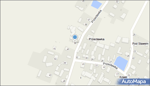 Przecławka, Przecławka, 39, mapa Przecławka