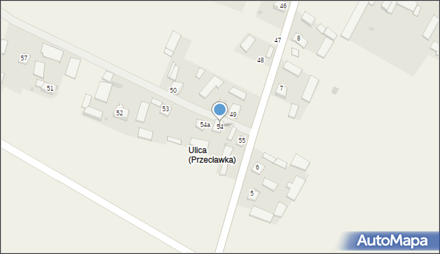 Przecławka, Przecławka, 54, mapa Przecławka