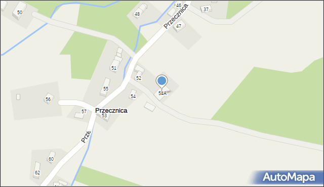 Przecznica, Przecznica, 54A, mapa Przecznica