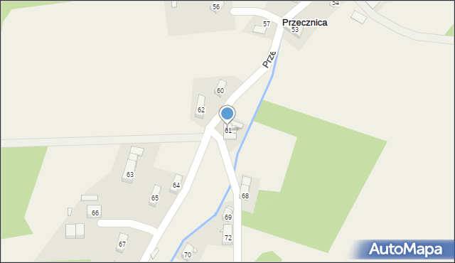 Przecznica, Przecznica, 61, mapa Przecznica