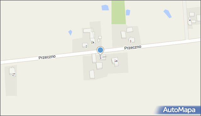 Przeczno, Przeczno, 1, mapa Przeczno