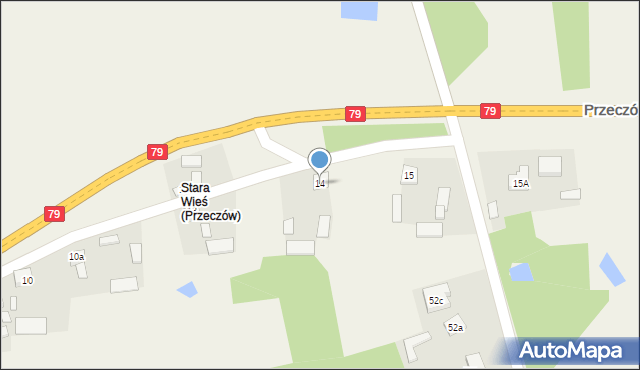 Przeczów, Przeczów, 14, mapa Przeczów