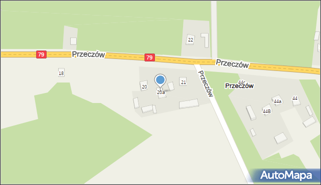 Przeczów, Przeczów, 20a, mapa Przeczów