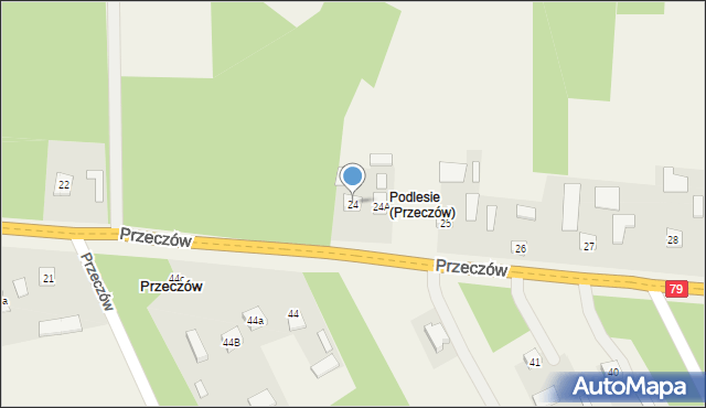 Przeczów, Przeczów, 24, mapa Przeczów