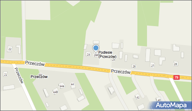 Przeczów, Przeczów, 24A, mapa Przeczów