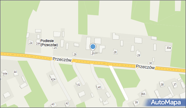 Przeczów, Przeczów, 27, mapa Przeczów