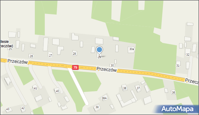 Przeczów, Przeczów, 29, mapa Przeczów