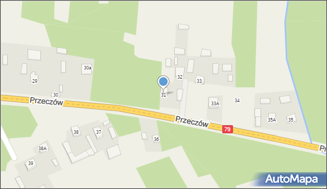 Przeczów, Przeczów, 31, mapa Przeczów