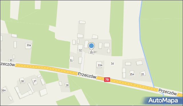 Przeczów, Przeczów, 33, mapa Przeczów