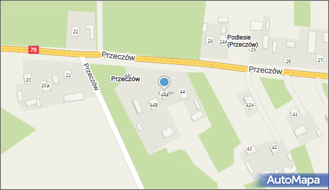 Przeczów, Przeczów, 44a, mapa Przeczów