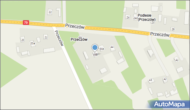 Przeczów, Przeczów, 44B, mapa Przeczów