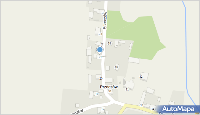 Przeczów, Przeczów, 21, mapa Przeczów