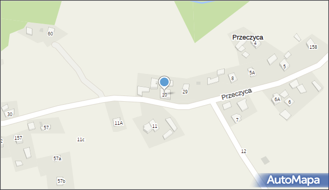 Przeczyca, Przeczyca, 10, mapa Przeczyca