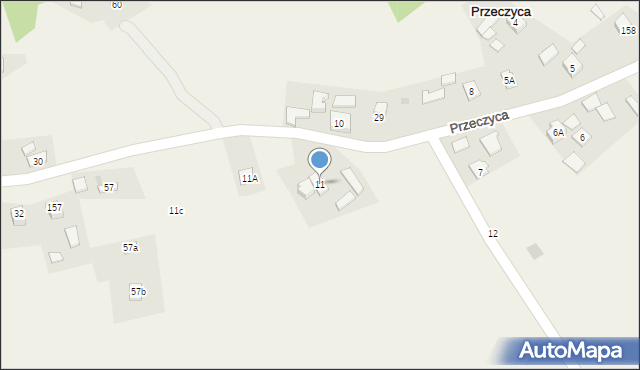 Przeczyca, Przeczyca, 11, mapa Przeczyca