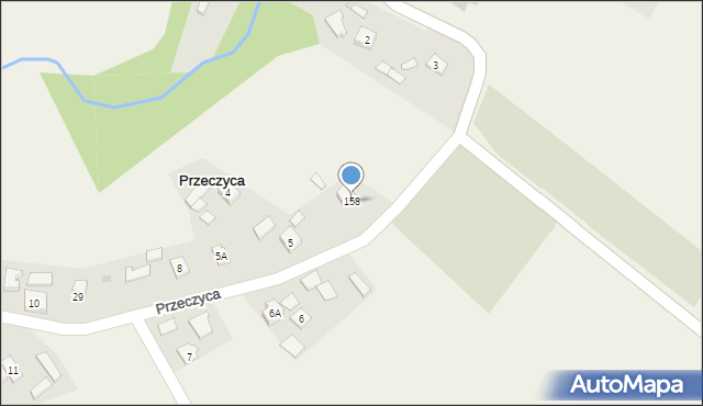 Przeczyca, Przeczyca, 158, mapa Przeczyca