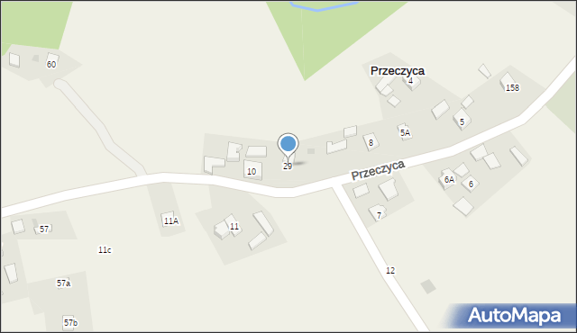 Przeczyca, Przeczyca, 29, mapa Przeczyca