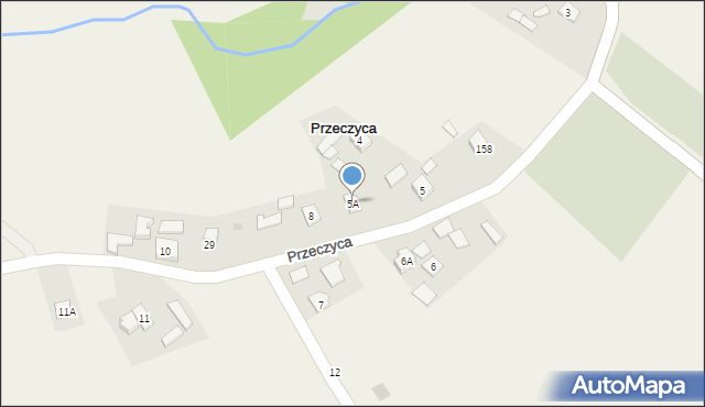 Przeczyca, Przeczyca, 5A, mapa Przeczyca