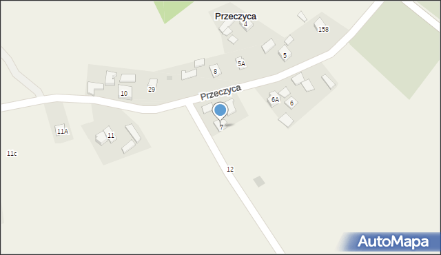 Przeczyca, Przeczyca, 7, mapa Przeczyca