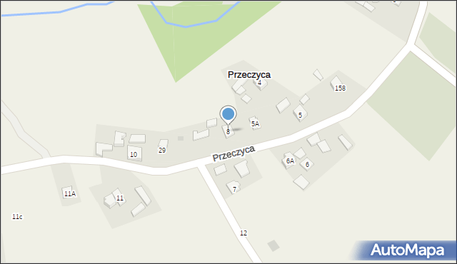 Przeczyca, Przeczyca, 8, mapa Przeczyca