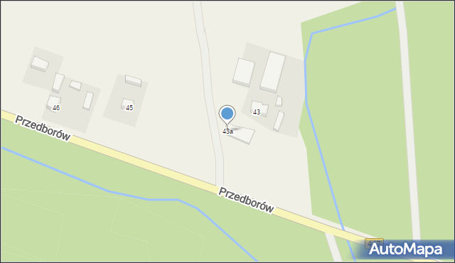 Przedborów, Przedborów, 43a, mapa Przedborów