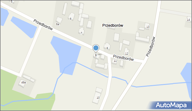 Przedborów, Przedborów, 9, mapa Przedborów