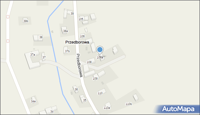 Przedborowa, Przedborowa, 108a, mapa Przedborowa