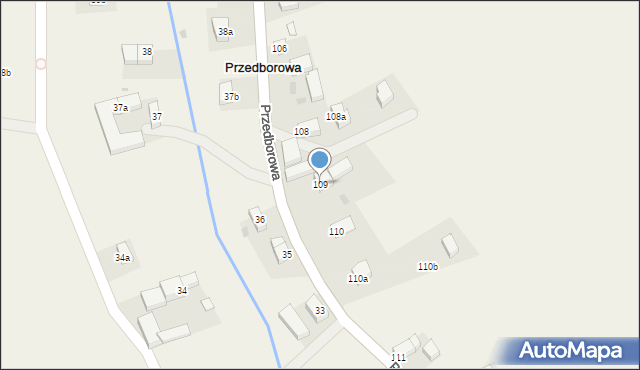 Przedborowa, Przedborowa, 109, mapa Przedborowa