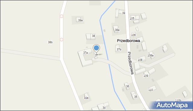 Przedborowa, Przedborowa, 37, mapa Przedborowa