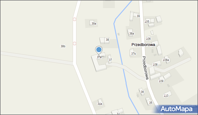 Przedborowa, Przedborowa, 37a, mapa Przedborowa