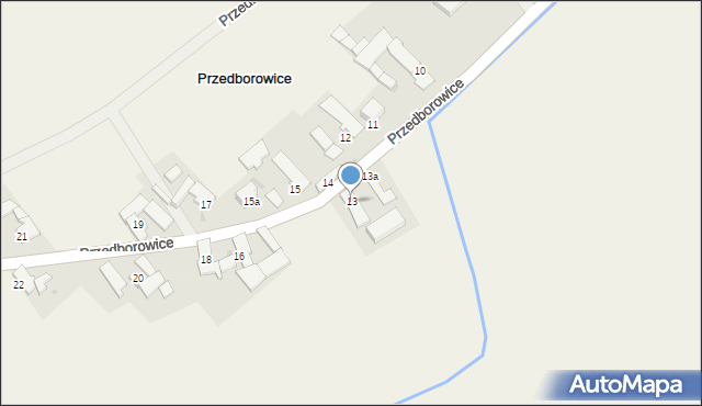 Przedborowice, Przedborowice, 13, mapa Przedborowice