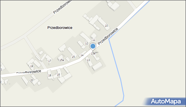 Przedborowice, Przedborowice, 13a, mapa Przedborowice