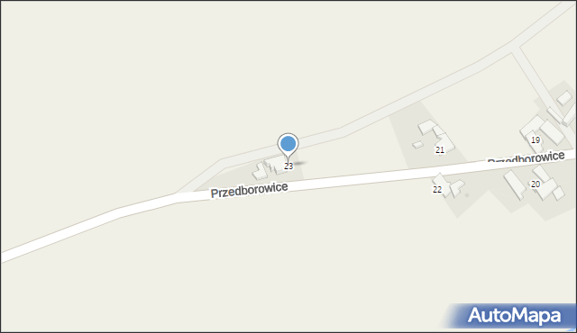 Przedborowice, Przedborowice, 23, mapa Przedborowice