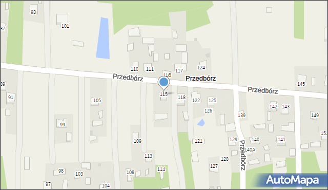 Przedbórz, Przedbórz, 115, mapa Przedbórz