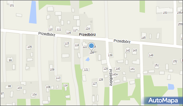 Przedbórz, Przedbórz, 126, mapa Przedbórz