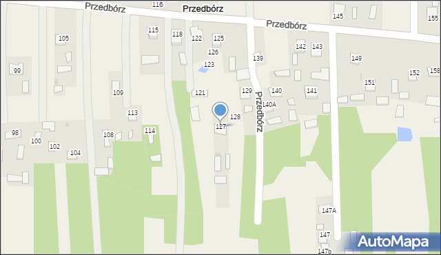 Przedbórz, Przedbórz, 127, mapa Przedbórz